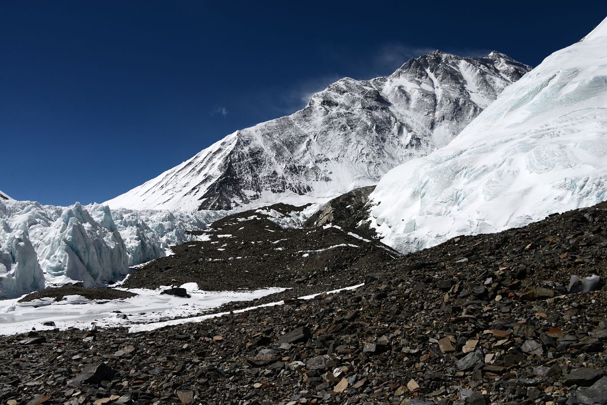 44 Mount Everest Northeast Ridge And North Face Come Into View As The Trail Curves Around Changtse on East Rongbuk Glacier On The Way To Mount Everest North Face ABC In Tibet